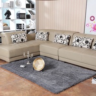 High quality fur carpet 1m2x1m7 metallic fiber iridescent fiber for living room bedroom gray gray mo