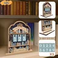 TDJLQ Reading Tracker Signage, 2D Wooden Books Read Tracker, Creative Books Read This Year Handmade 