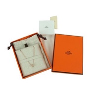 愛馬仕 Mini Pop H 吊墜 灰褐色 項鍊 - 01452