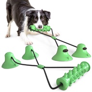 Multifunctional Ball Toy Dog Bite Double Suction Molar Ball Tug of War Pull Ball Rope Ball Chew Toy