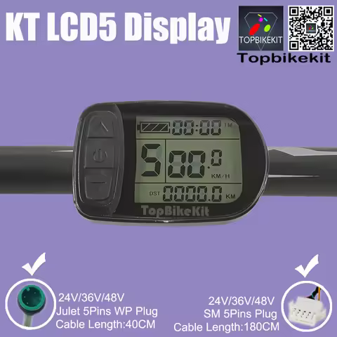U Ebike KT LED LCD Display LCD5 24V36V48V+SM/Julet WP Plug KT LCD3 LCD4 LCD8/LCD10H LCD11 LED890 LED