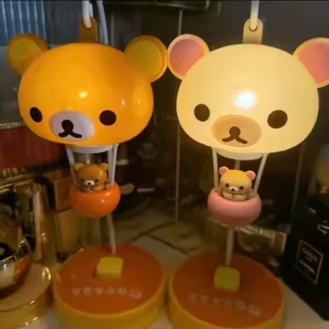 Rilakkuma Cute Bear Balloon Cartoon Night Light San-X Creative Decorative Lamp Japanese Bedroom Desk