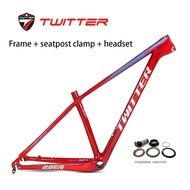 TWITTER LEOPARDpro disc brake MTB mountain bike off-road carbon fiber frame disc brake 27.5/29 *15/1