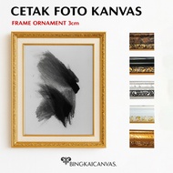 Print Photo Canvas Frame 10r - 20r Frame Ornament 3cm Aesthetic Size Variants Photo Frame Wall Decor