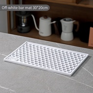 BINCOO Coffee Bar Mat Cup Drain Mat Anti-slip Mat Coffee Pressing Mat for Household Hotel and Coffee