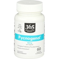 365 by Whole Foods Market, Pycnogenol Maritime Pine Bark Extract, 50mg Vegan Capsules, 60 Count