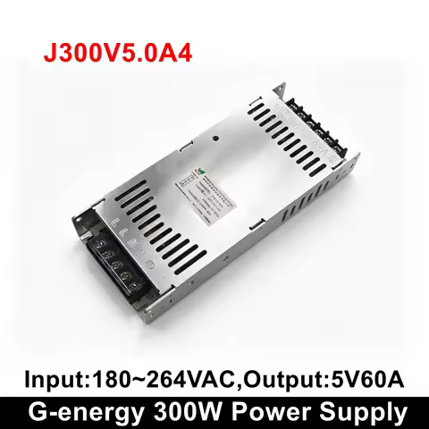 G-energy J300V5.0A4 LED Display Power Supply 5VDC 60A 300Watt Hot Selling