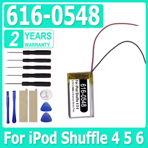 616-0548 Replacement Battery 616-0150 For ipod Shuffle 4 4rd 5rd 6rd Generation 4 5 6 AE5386 + Free 