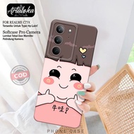 HP Softcase Realme C75X Fashion Case Cartoon Case Realme C75X Silicone TPU Pro Camera Casing Realme 