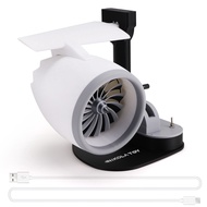 (LAWC) NIKOLA TOY USB Jet Fan Desktop Turbofan Engine Fan 3D Printed Turbo Jet Ventilator with Atomi