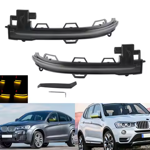 For BMW X3 F25 X4 F26 X5 F15 Dynamic LED Wing Mirror Turn Signal Indicator Light