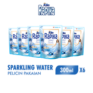 [Paket isi 6] Rapika Pewangi Pakaian Sparkling Water 300ml