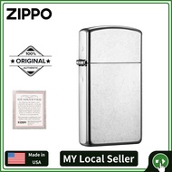 Zippo Slim Street Chrome Windproof Pocket Lighter | Zippo 1607（Lighter Without Fuel Inside)