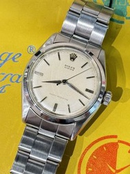 🧺洗衣街店🧺🌈🌈新返貨啦🌈🌈Rolex Oyster 6480🩶原裝銀白色金沙面🩶手動上鍊 34mm 淨錶💙連原裝7205釘帶👔BW3666(旺角洗衣街店）