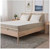 原價24990✨全新雙人加大床墊ikea VATNESTRÖM 獨立筒彈簧床墊, 高硬/自然色, 180x200 公分 涼感等級