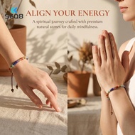 [SEQ8] Natural 7 Chakra Beads Bracelet Yoga Meditation Spiritual Jewelry Vibrant Stones for  Wellnes