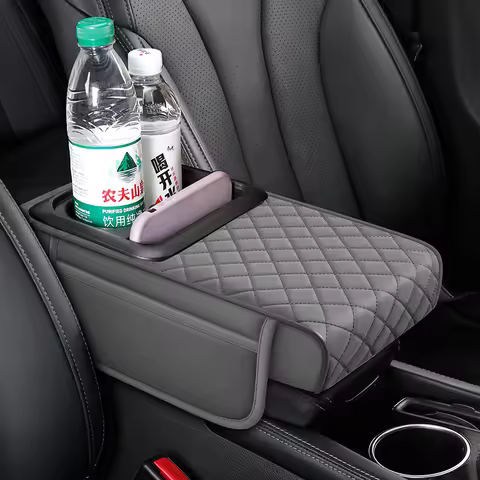 Universal Leather Car Armrest Box Protective Mats Accessories For ハイエース200 bmw f31 freelander 2 ジムニー