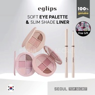 [eglips] Soft Eye Palette 7.3g #07 Rosy Whip + Chai Rose / Slim Shade Liner 0.05g