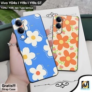 Latest Vivo Y04s / Y19s / Y19s GT / Y29 / Y29s Case 2025 Floral Motif | SoftCase HP Vivo Y04s | Vivo