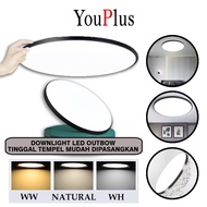 YOUPLUS LED CEILING LIGHT 24W 36W 50W LED Panel Downlight 24W 36W 50W WHITE/YELLOW Thin Round Outbow