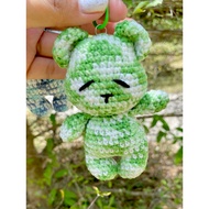 Jcraft sleeping bear Doll crochet Keychain