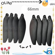 OLINI Remote Control Drone Parts, Plastic Black Folding Propeller Blades, 58mm/66mm Universal Quadco