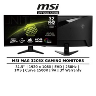 MSI MAG 276CXF 1500R Curved Gaming Monitor (27") MAG 32C6X 32" 1ms 280Hz Refresh Rate/FHD HDR Ready