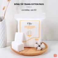 Combo of 5 bags of Lameila 3-layer cotton makeup remover pads, 222 pieces, genuine new model A72