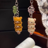 [takejoynew] 1Pcs Kawaii Anime Keychain Accessories Ins Korea Y2K Cute Bear Phone Pendant For Phone 