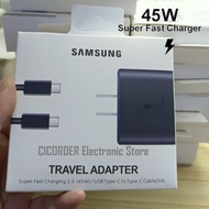 Samsung Type C To Type C Charger 25 Watt Fast ChargingOriginal, 45 Watt/