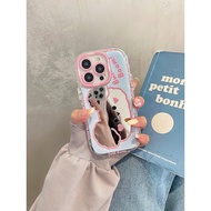 Rabbit Case iphone 16 Pro Max 11 Pro Max 13 14 Pro 15 Plus 7 Plus 8 Plus Xs Xr 12 Pro Max Makeup Mir