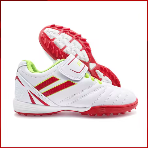 Boy Girl Tf Children's Football Shoes Hook Loop Football Boots No Spikes Lacrosse Beginner Cricket S
