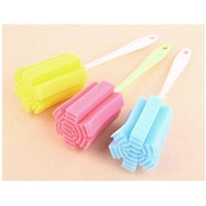 Colorful Sponge Brush Kitchen Cleaning Tool Sponge Brush Baby Bottle Brush Wine Glass Coffee Bottle Cup Tea Glass Cup Brush