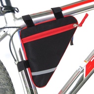 Bicycle Triangle Front Tube Frame Bag Outdoor Cycling Front Bag with Reflective Strip MTB Mountain B