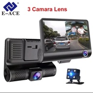Car cctv camera dashcam 4 inch recorder 3 lenses 1080p full hd G sensor