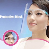 READY STOCK Protective Face Shield Adult Kids Transparent Face Shield Glasses Sunglasses Mask