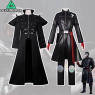 Delta Force Prison Warden Cosplay Costume, Ghelros Leather Coat, Halloween Cosplay Outfit