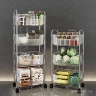 Bedroom Living Room Household Movable Kitchen Storage Rack Storage Rack Storage Rack Light Luxury Sn