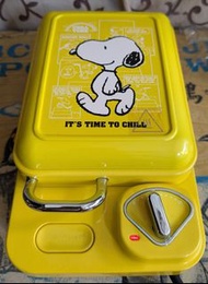 NO:2466#snoopy史努比多功能料理機鬆餅機/土司機經典款黃色P508965