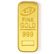 ZHOU LIU FU 周六福 24K Solid Gold Ingot Real Pure 999 Gold Bar Nugget Bullion Bean Star Heart Love Inve