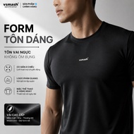 CLEAN-FIT men's sports T-shirt for Gym, Tennis, Pickleball Vsmash Sportswear is comfortable, absorbe