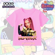 KPOP DEMON HUNTER GIRLS' T-SHIRT MIRA KPOP DEMON HUNTER CHILDREN'S T-SHIRT FREE NAME