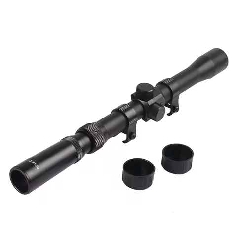 Air Rifle Scope with Free Mounts, Optical Sight for Hunting, Zoom Airgun, Outdoor Airsoft, 3-7x20, 6