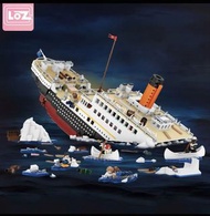 LOZ 創意積木 鐵達尼號 沉船場景有細節！需要落訂not lego