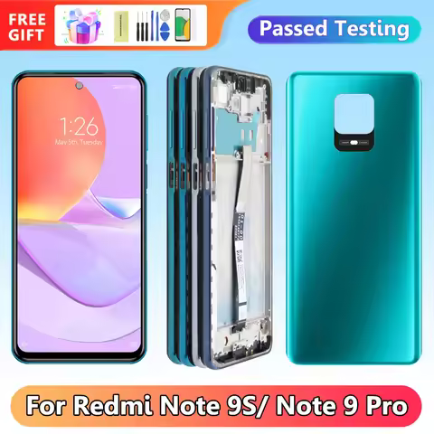 Screen for Xiaomi Redmi Note 9S Lcd Display Digital Touch Screen for Redmi Note 9pro M2003J6B2G M200