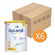 Aptamil - 愛他美（Aptamil）澳洲白金版較大嬰兒配方奶粉2段(6-12月)900gx6罐