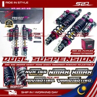 Dual Suspension Superfly Project BR Race NVX NMAX ADV150 160 PCX160 XMAX 285mm 330mm 380mm Absorber 