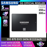 [12BUY] Samsung 870 EVO SATA III 250GB 500GB 1TB 2TB SSD Read Speed 560MB/s Write 530MB/s
