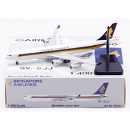 AV4317 Alloy Collectible Plane Gift Aviation 1:400 Singapore Airlines Airbus A340-300 Diecast Aircra