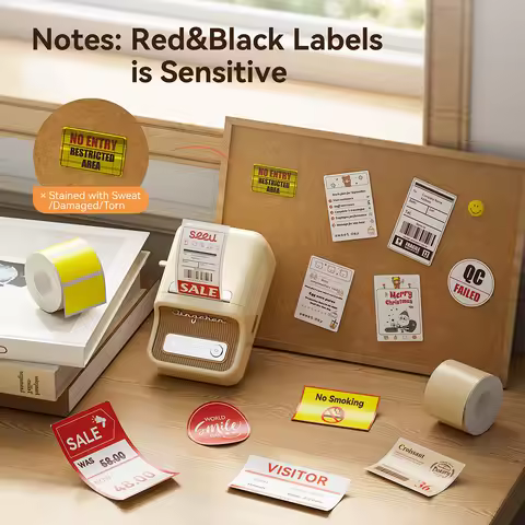 Niimbot B21 PRO Red Black Color Printing Label Printer Commercial Price Tag Barcode Notes Sticker fo